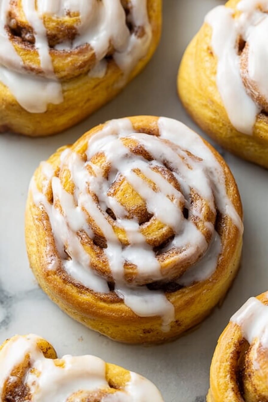 Quick Pumpkin Cinnamon Rolls: Soft Dough & Cream Cheese Frosting